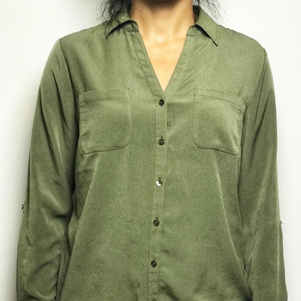 Talbots Button Down Blouse - image 2